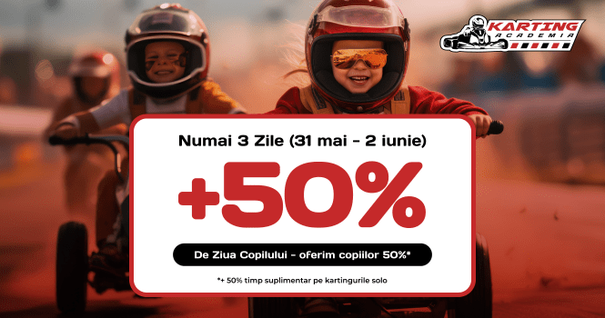 De Ziua Copilului - oferim copiilor 50%